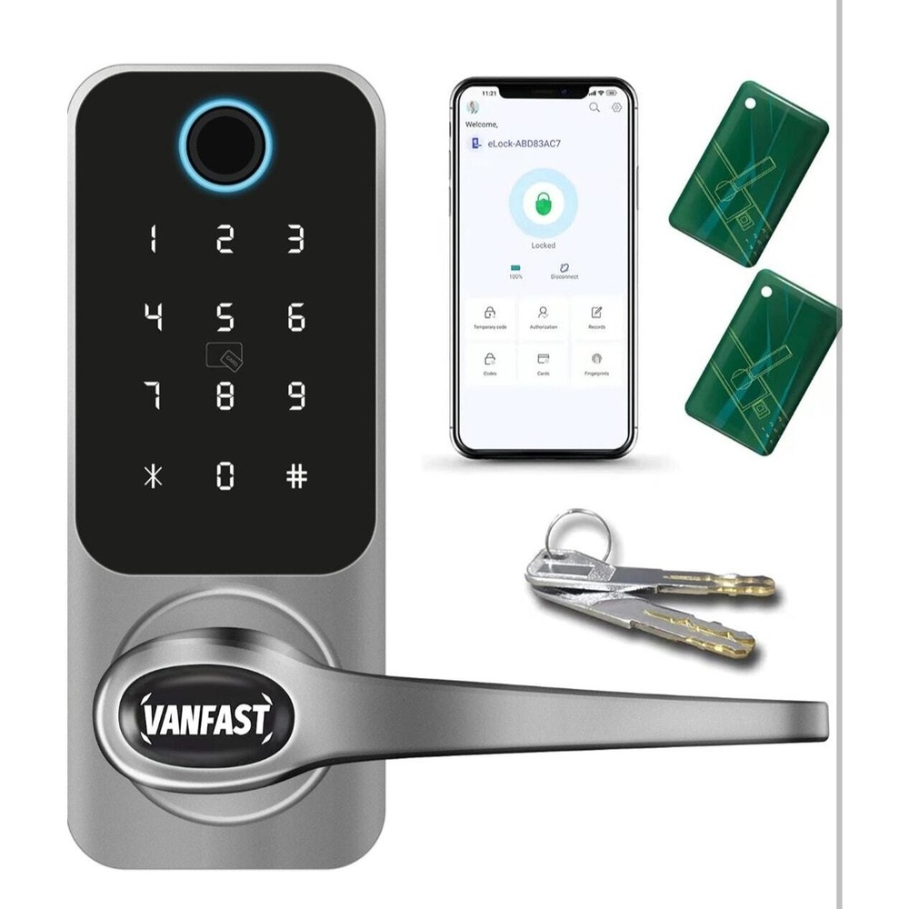 Smart Lock Fingerprint Keyless Entry Locks‎ with Touchscreen Keypad